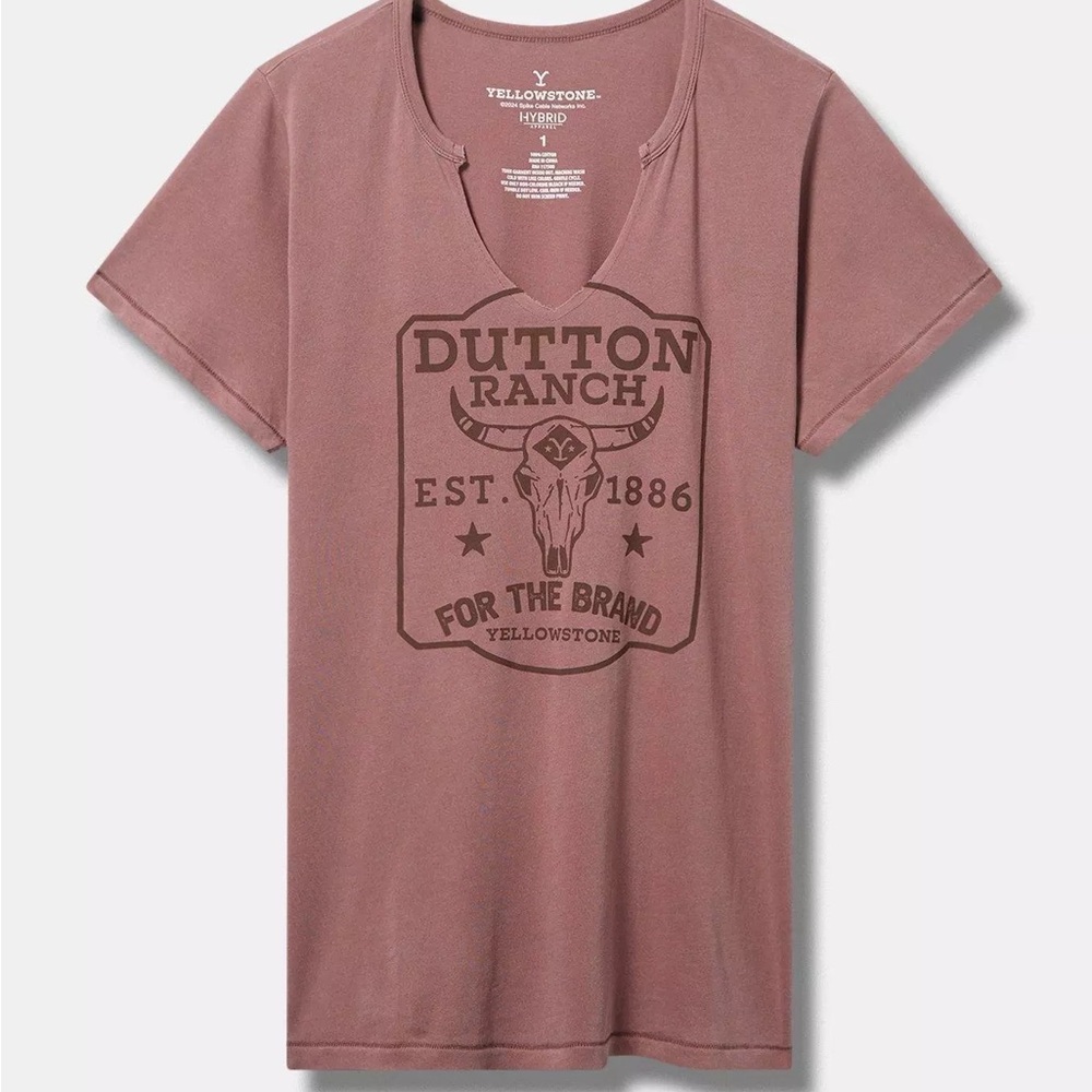 Torrid: Yellowstone Classic Fit Cotton Notch Tee